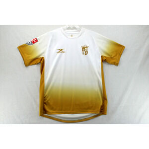 NWT NOLA Replica Away Gold Rugby Jersey Mens 3XL White XBlades MLR Short Sleeve